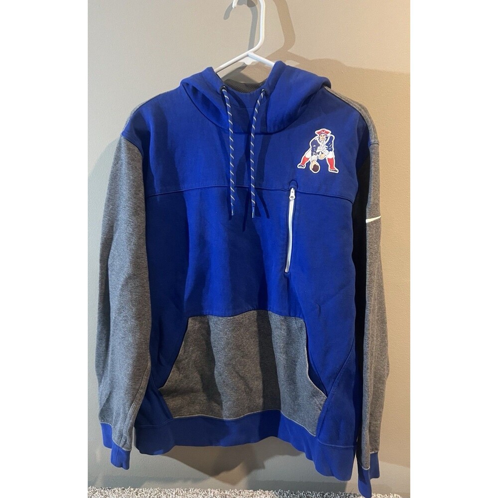 Nike New England Patriots NFL Men's Hoodie XL apparel retro logo cell pocket